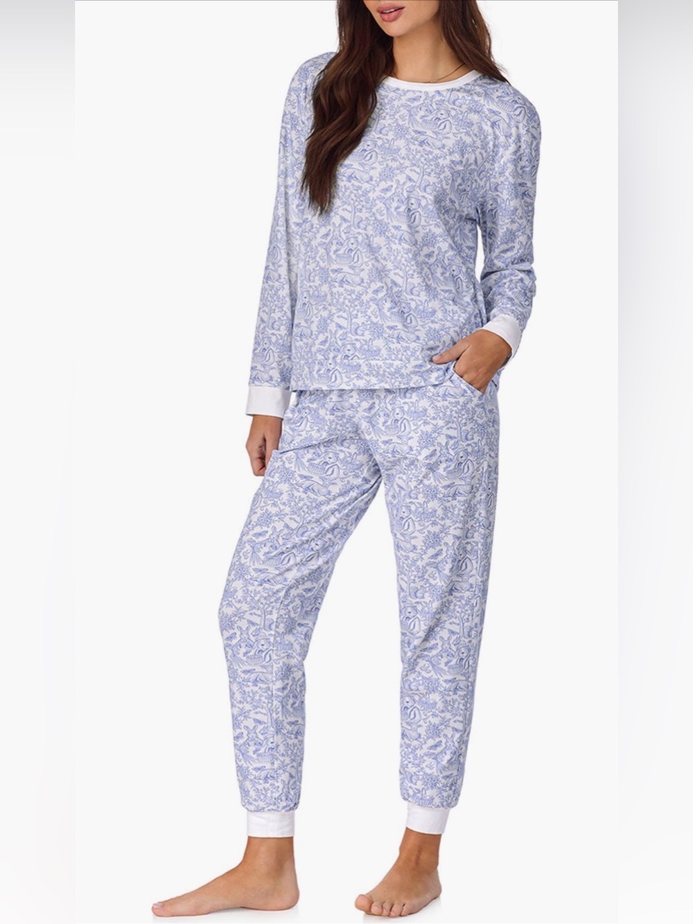 NWT - BedHead Fairytale Forest Print Stretch Jersey Pajamas (XL)